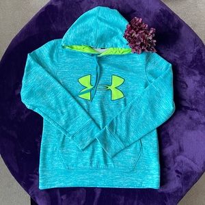 Blue and green under armour medium pullover.